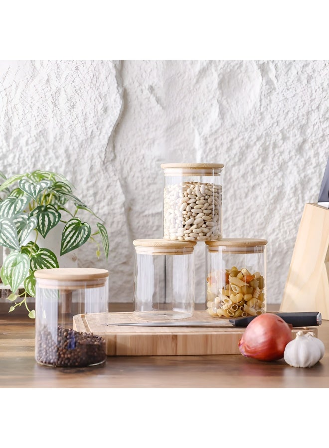 Toshionics Set of 3 Airtight Kitchen Grain Jar Set with Bamboo Lid (1L / 1000ml Each) – Food Grade Acrylic Storage Container, Moisture Proof, Insect Resistant Clear Pantry Canister for Rice, Cereal & Dry Food - Image 3